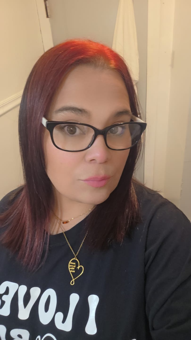 Customer photo review of Birthstone Crystal Necklace