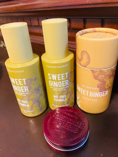 Customer photo review of [Nut-Free] Sweet Ginger Dry Oil for Sensitive Skin
