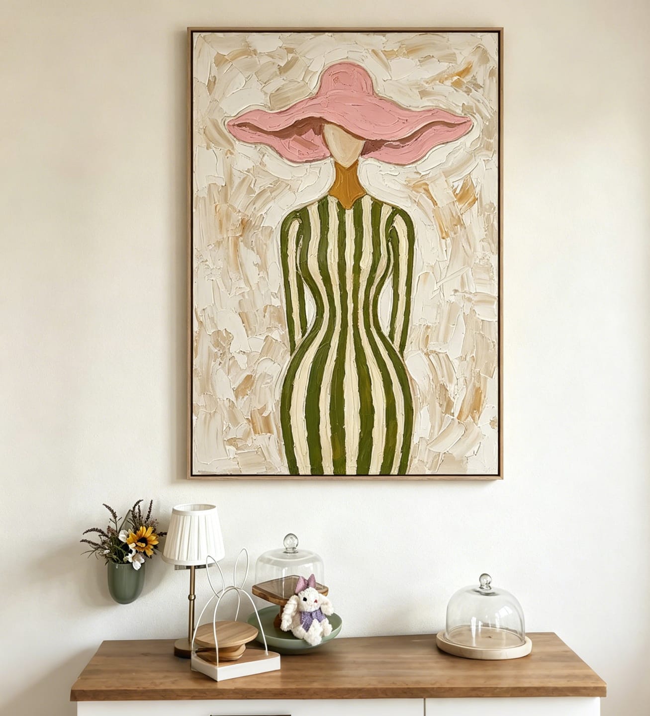 Customer photo review of Pink Canopy-Fashion Figure Painting