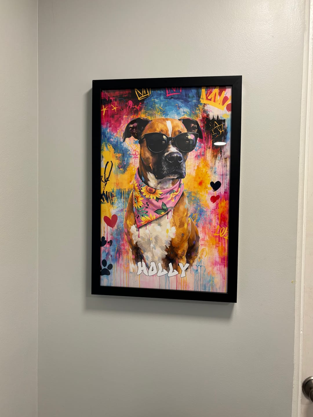 Customer photo review of Graffiti - Personalized Poster