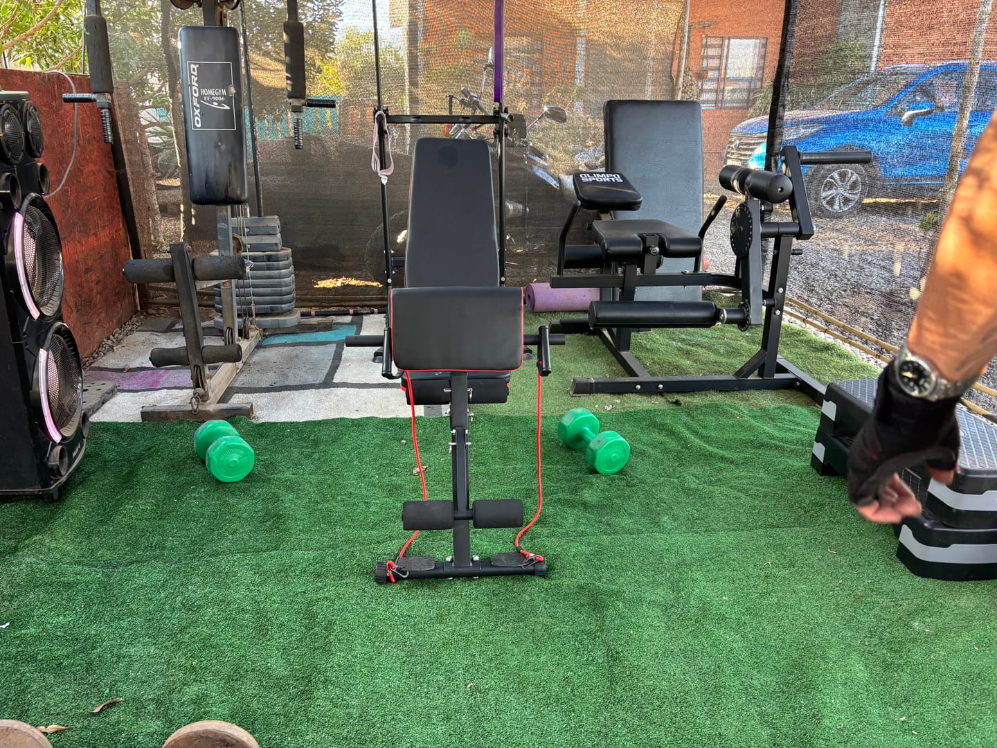 Customer photo review of Banco Multifuncional Magnux Pesas Reclinable Predicador Multiposicion Graduable