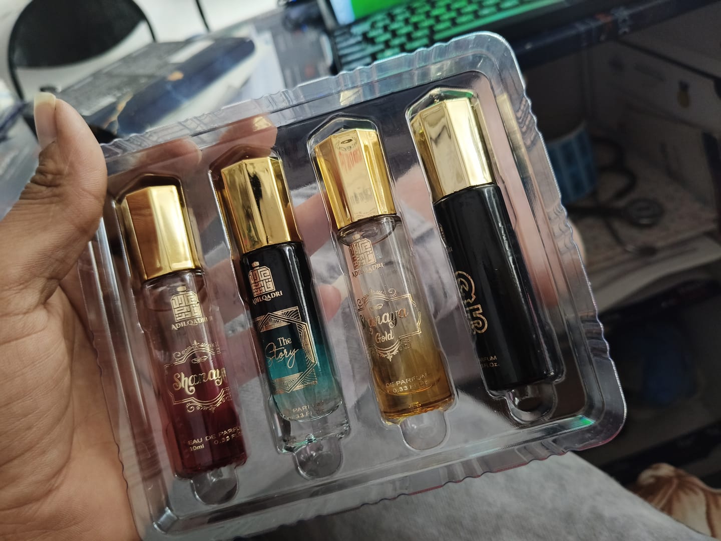 Customer photo review of Perfume Gift Set 4 Pcs Premium Perfume Spray