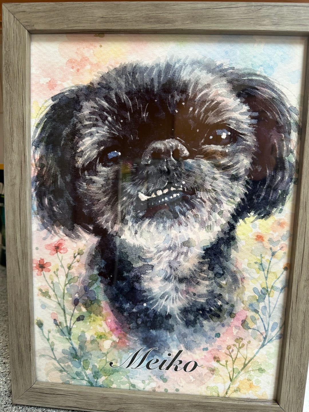 Customer photo review of Watercolor - Personalized Poster