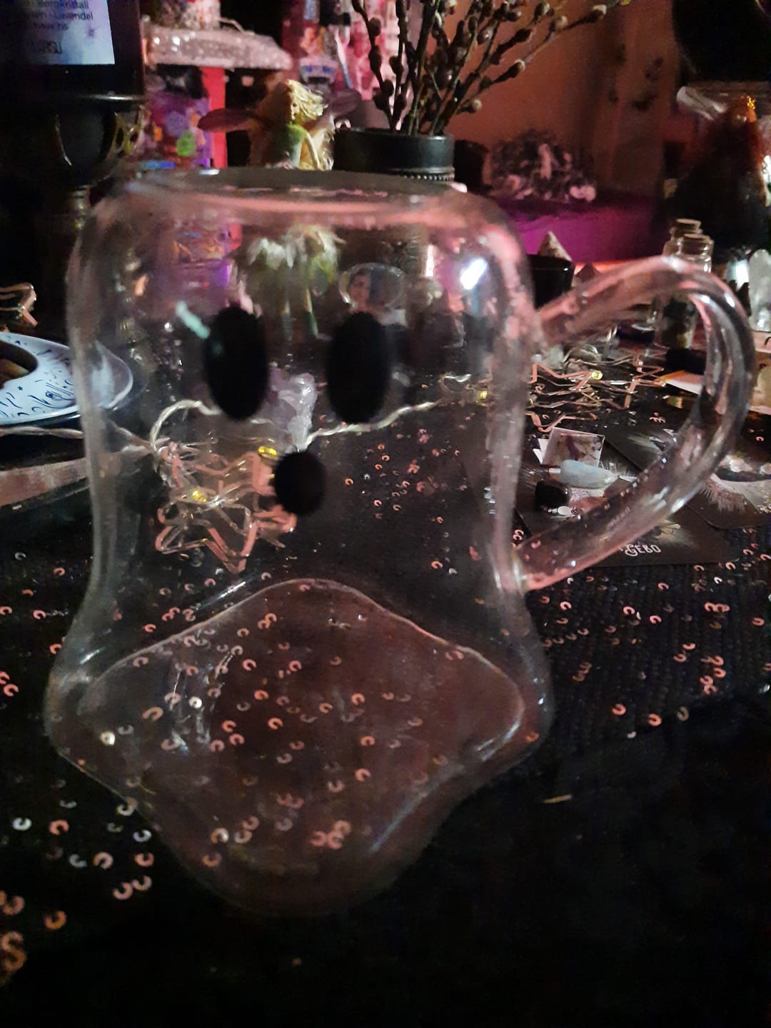 Customer photo review of Geister-Tasse aus Glas