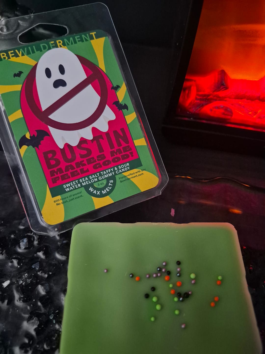 Customer photo review of Bustin Makes Me Feel Good! Wax Melts