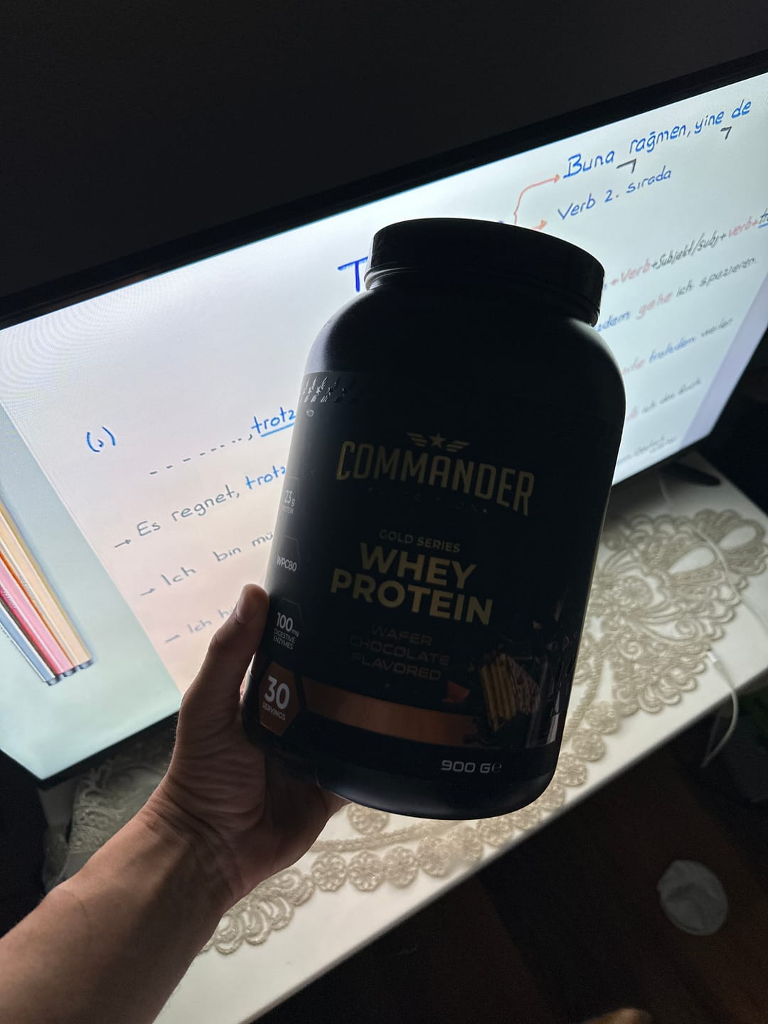 Customer photo review of Gold Whey Protein 900g (30 Servis)