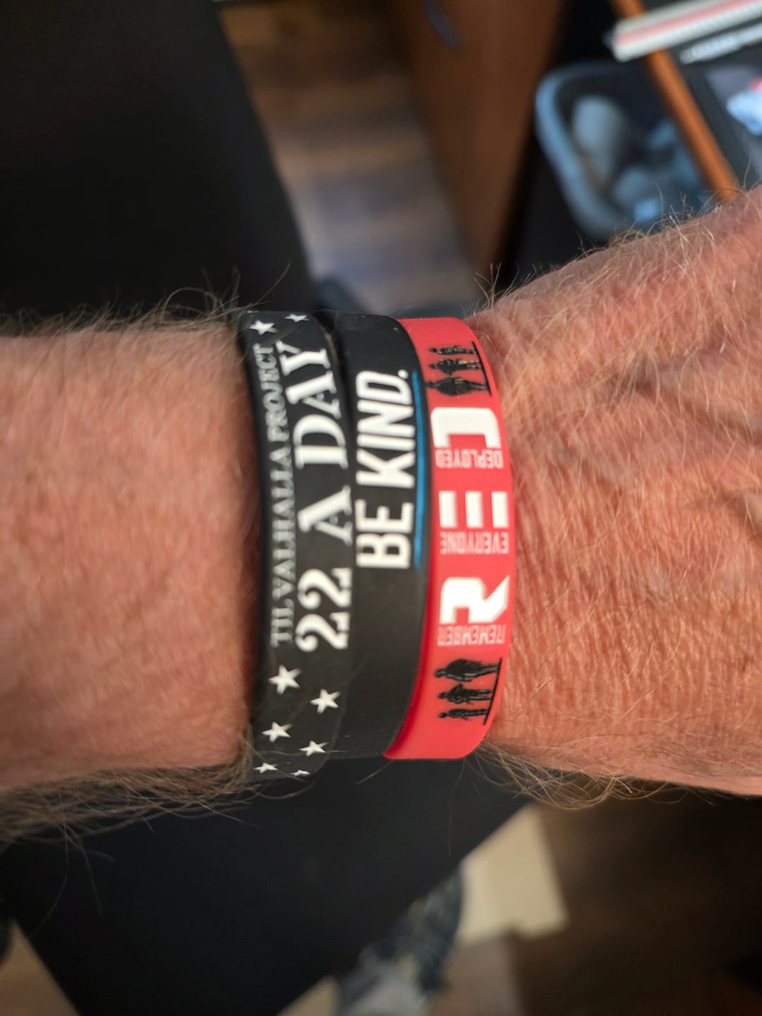Customer photo review of Be Kind - Silicone Bracelet