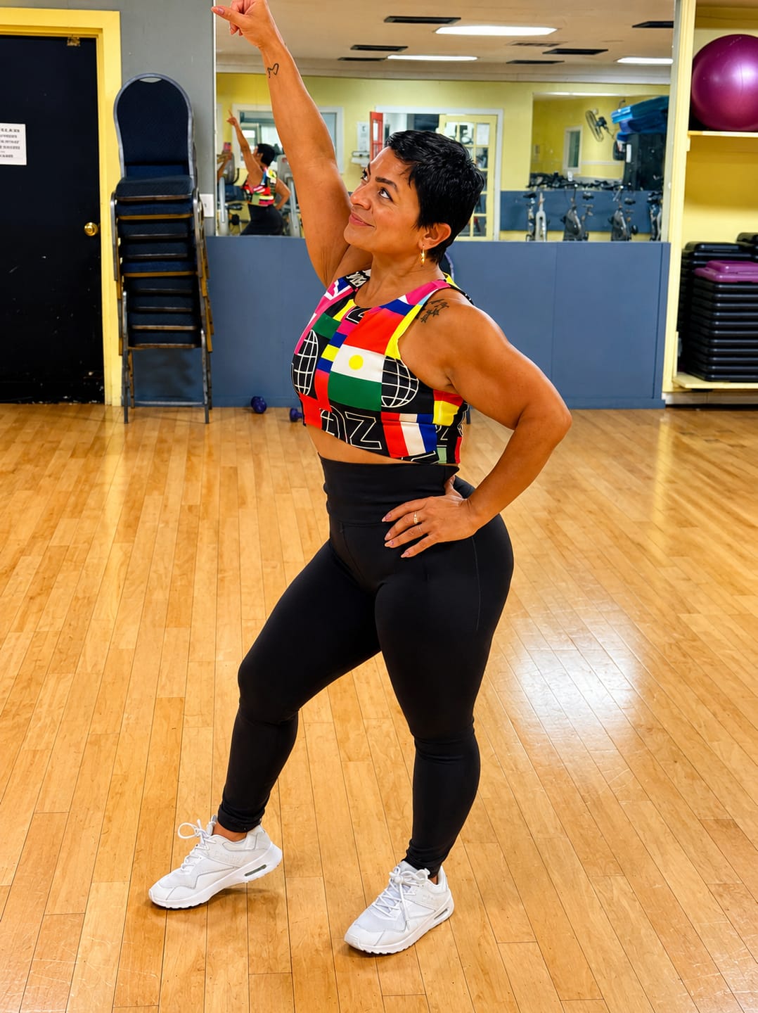 Customer photo review of Worldwide High Neck Crop Top