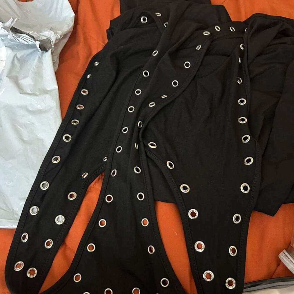 Customer photo review of Grommet Detail Backless Maxi