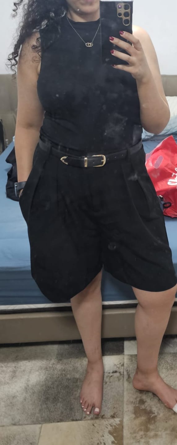 Customer photo review of חגורה קלאסית עם אבזם זהב - חום קפה