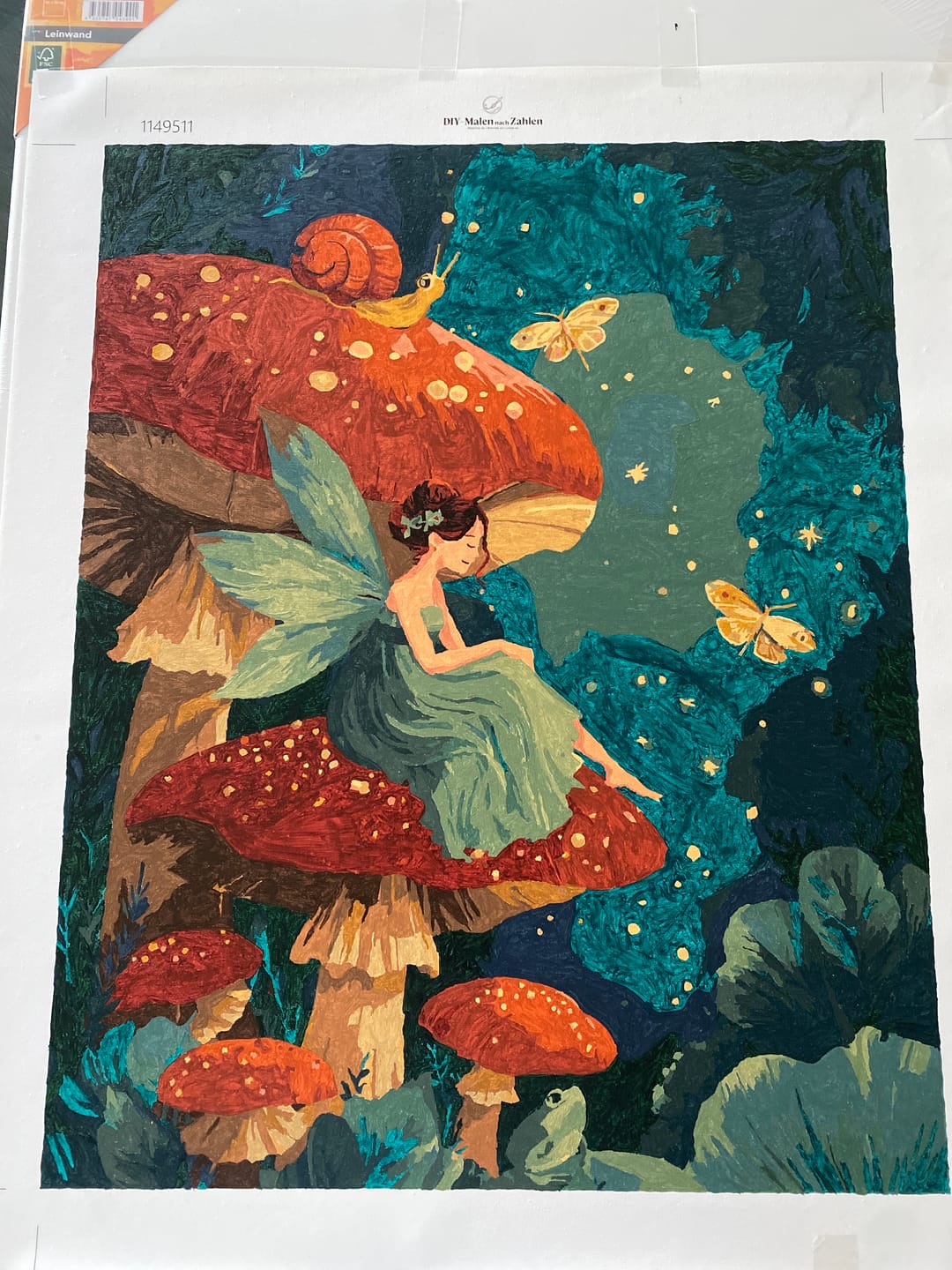Customer photo review of Malen nach Zahlen - Eine nächtliche Fantasie