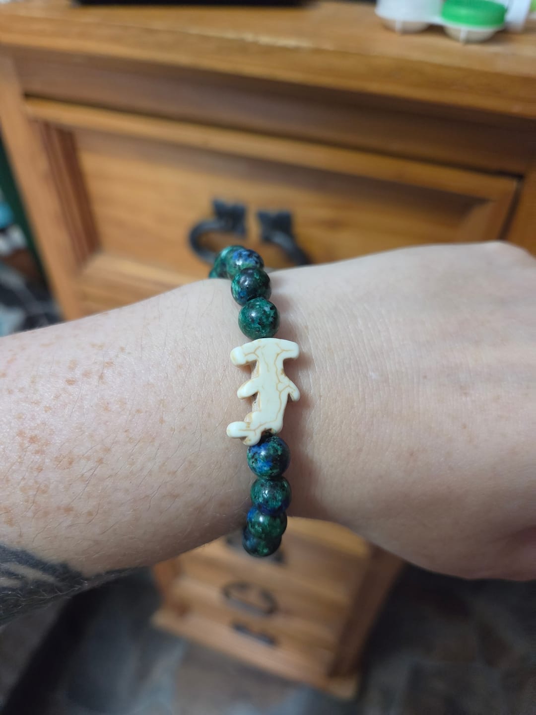 Customer photo review of The Shark Week Bracelet