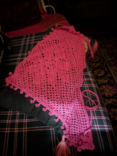 Customer photo review of BLOSSOM BANDANA   DIGITAL PATTERN by Sammer Crochet