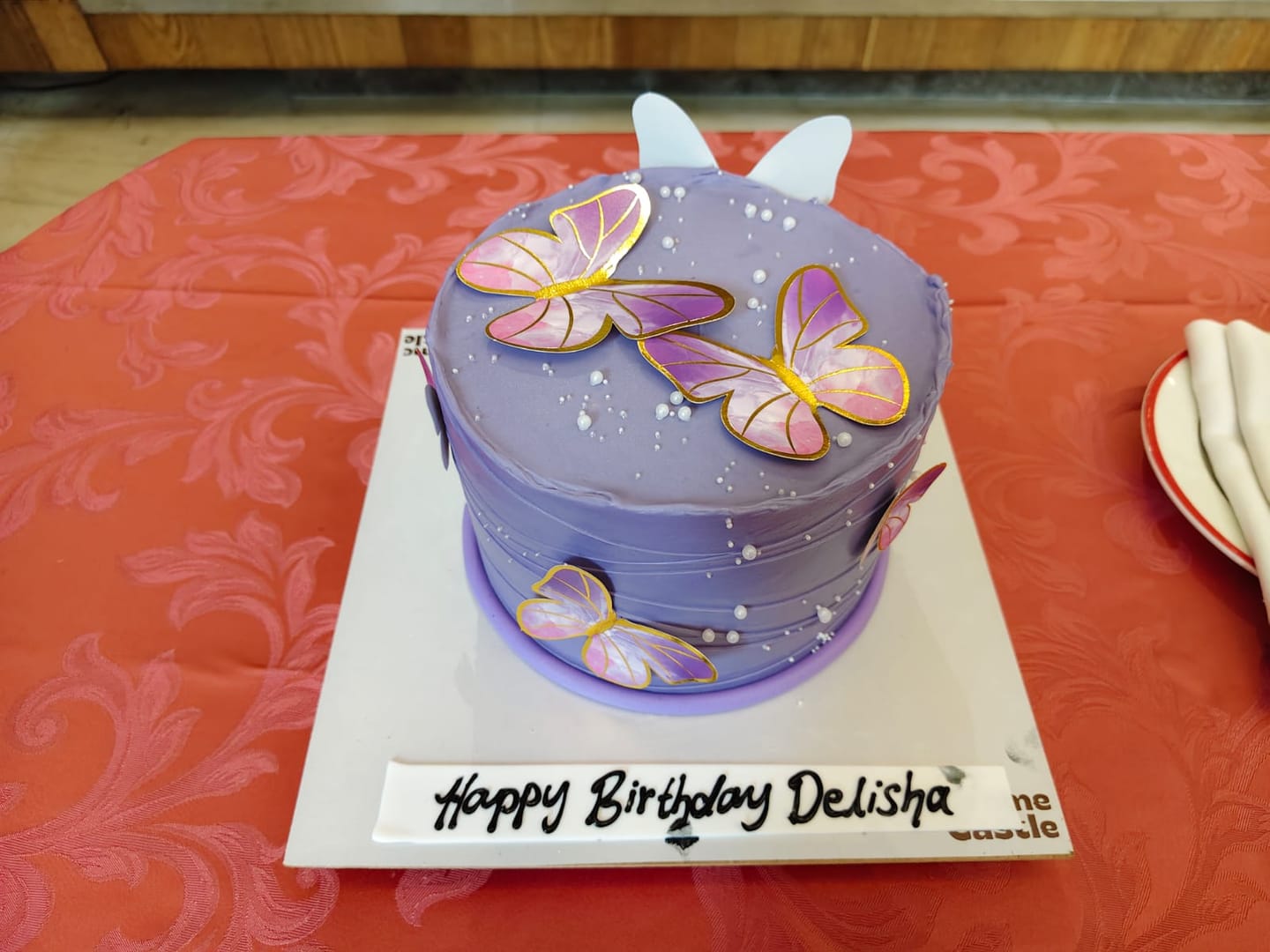 Customer photo review of Butterfly Wavy Cake