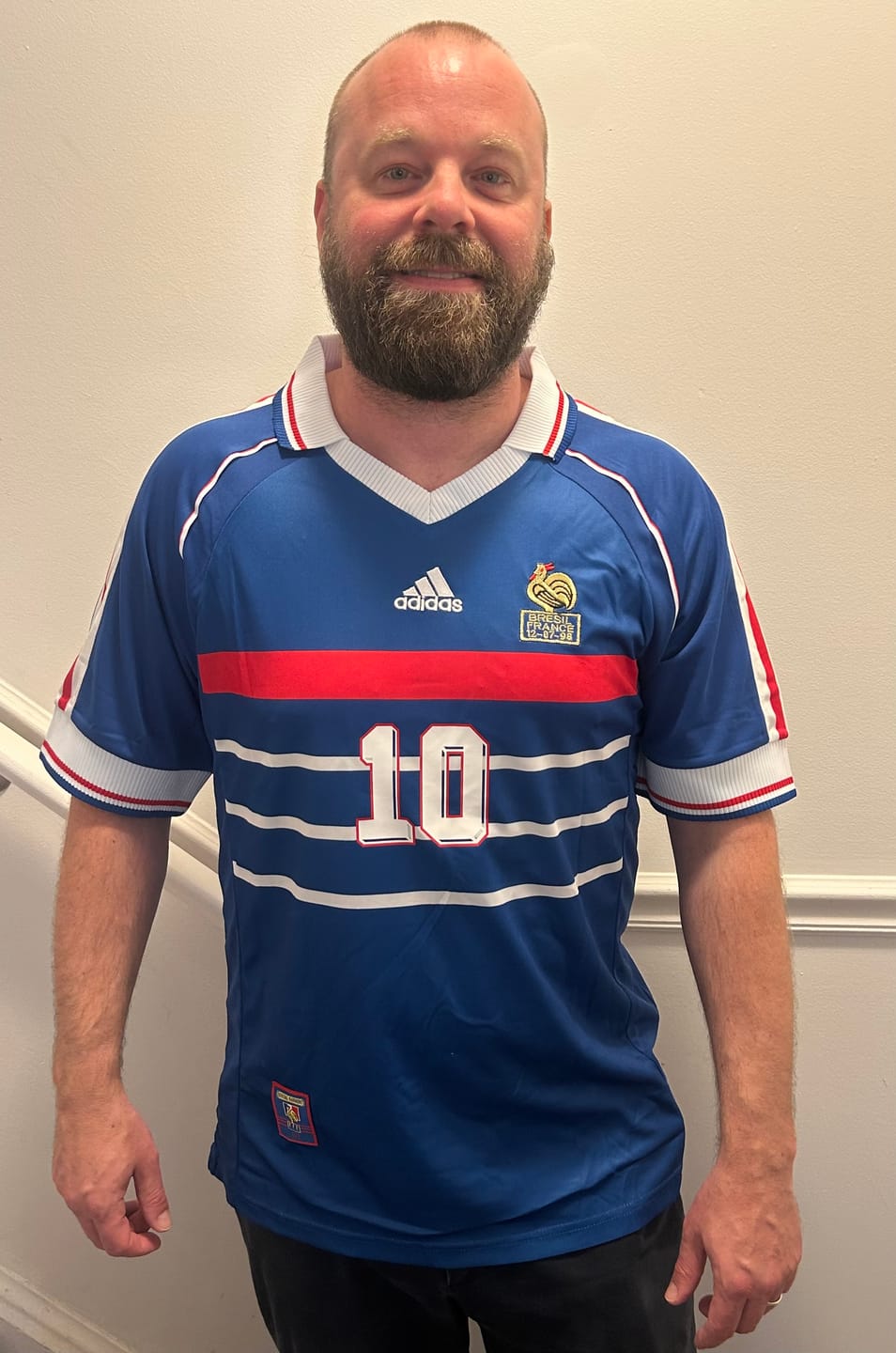 Customer photo review of Maglia Zidane Francia Home 1998 Vittoria Mondiali