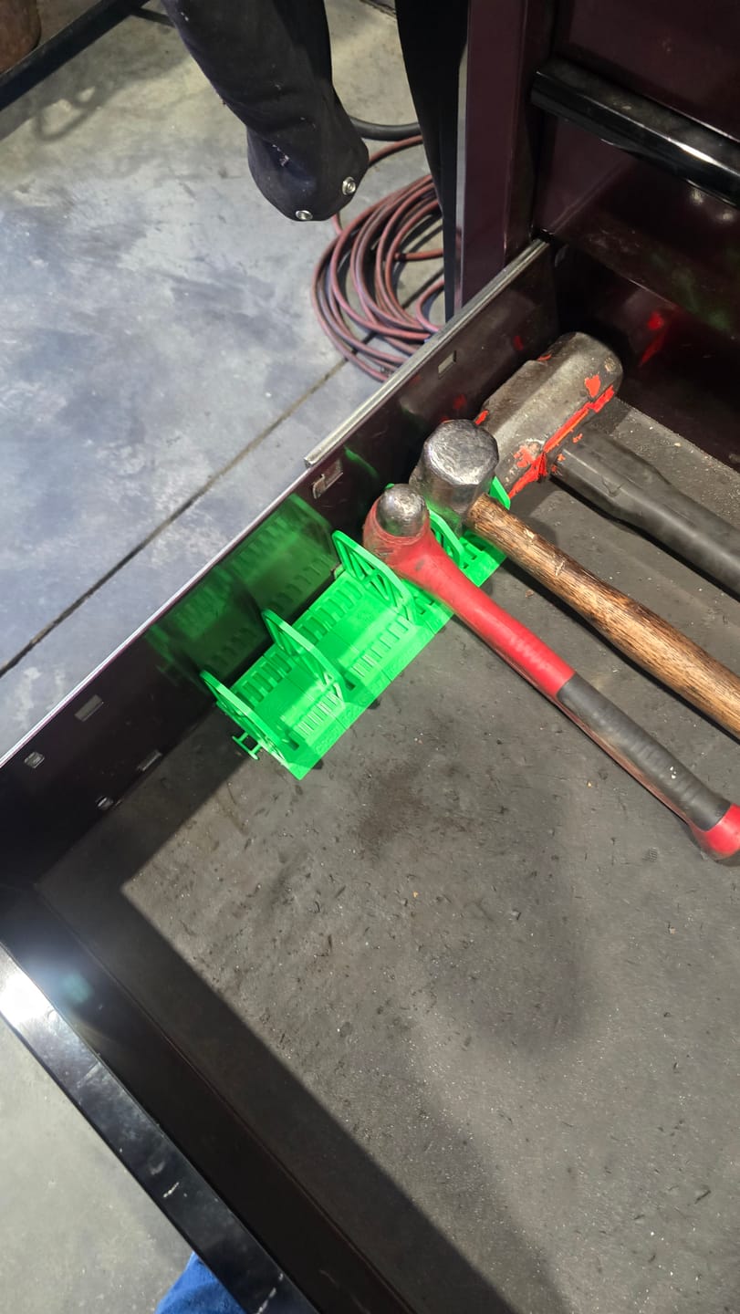 Customer photo review of The Modular Purse Rack ( Base only )