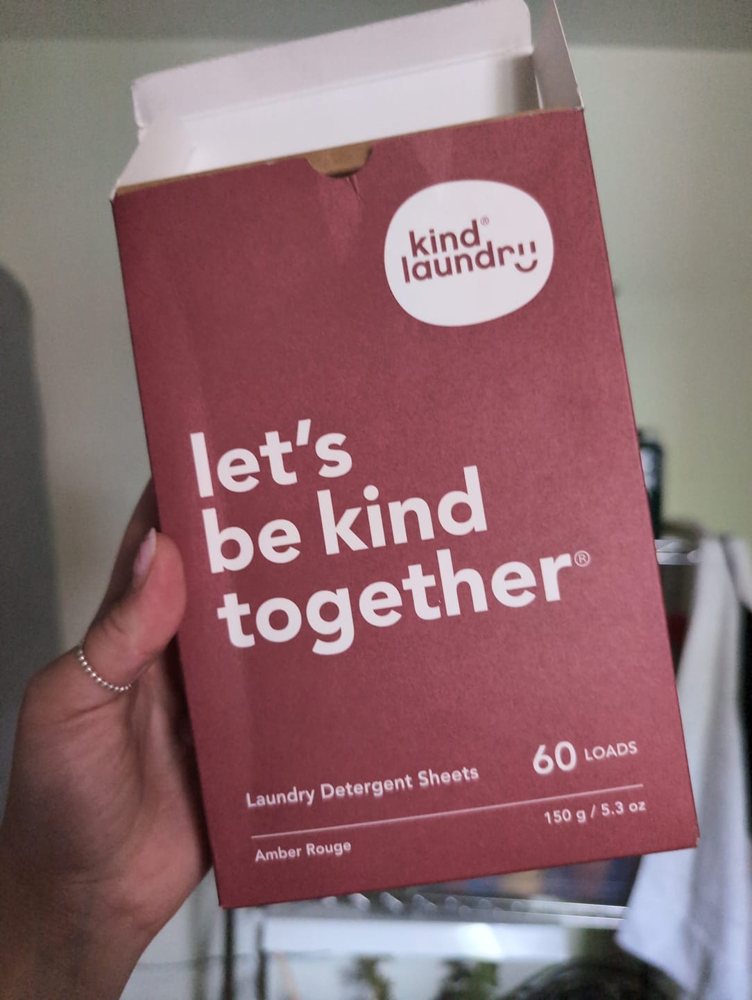 Customer photo review of Laundry Detergent Sheets