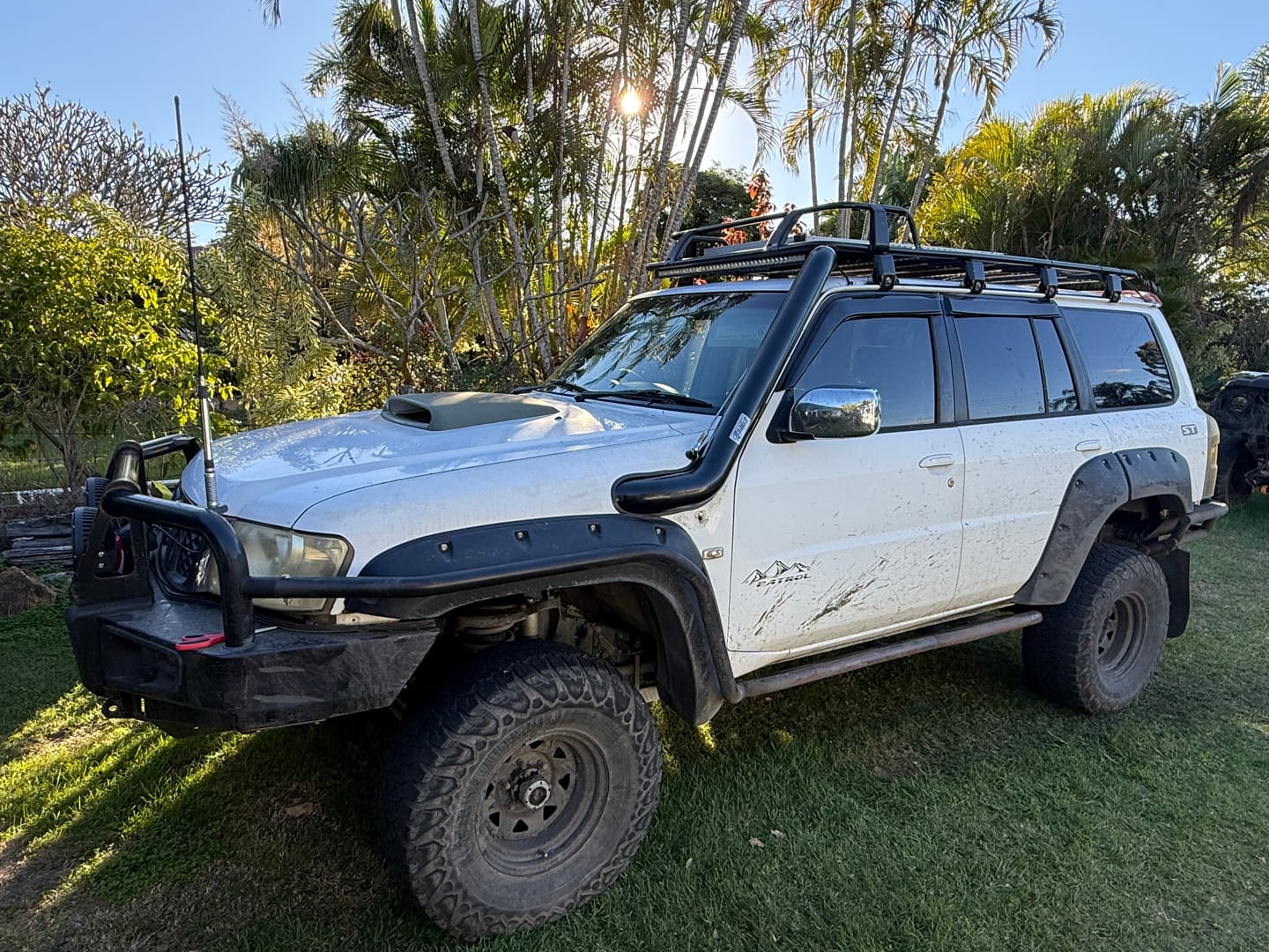 Customer photo review of Passenger Side Stainless Snorkel to suit Nissan GU Patrol (Series 4)