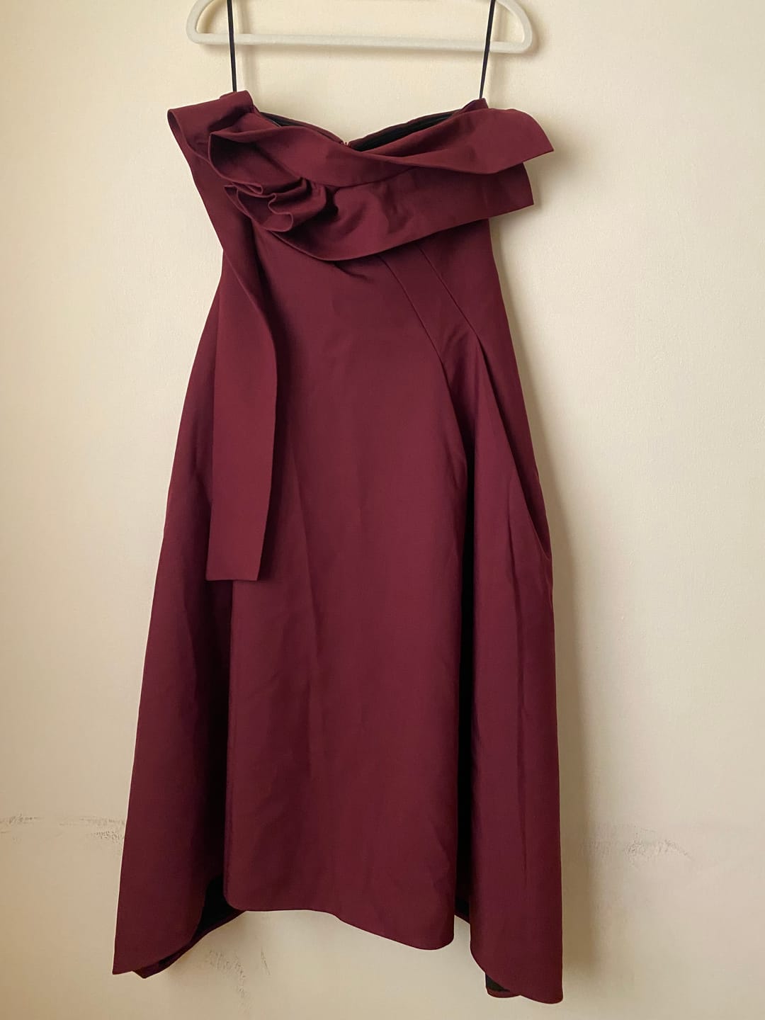 Customer photo review of Lenora Rose Fold Strapless Midi Dress