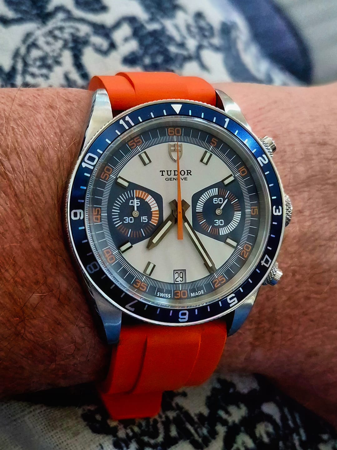 Customer photo review of Ridge Rubber - Orange