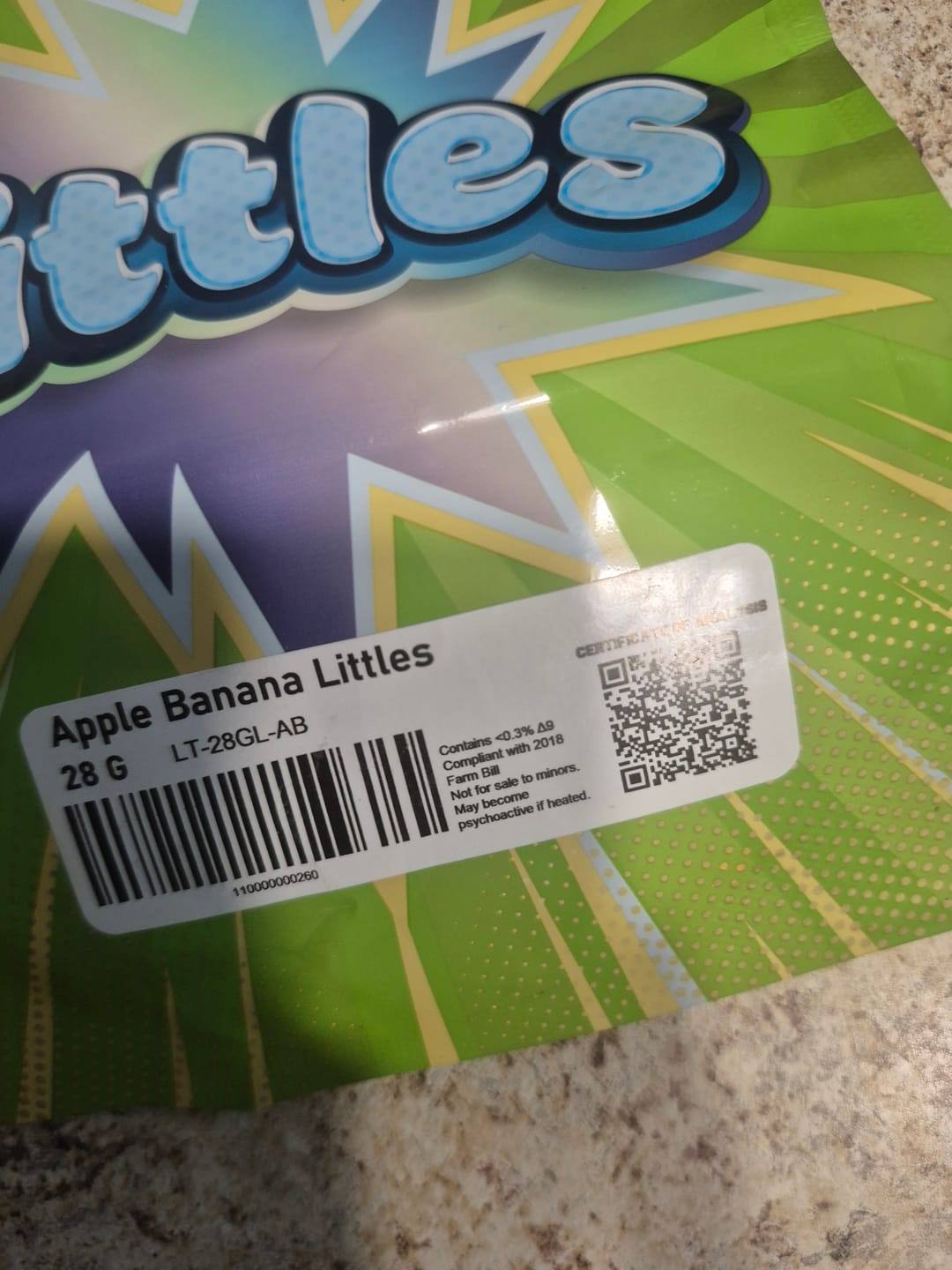 Customer photo review of LITTLES BRAND - Apple Banana - 28 Grams Littles - Hybrid