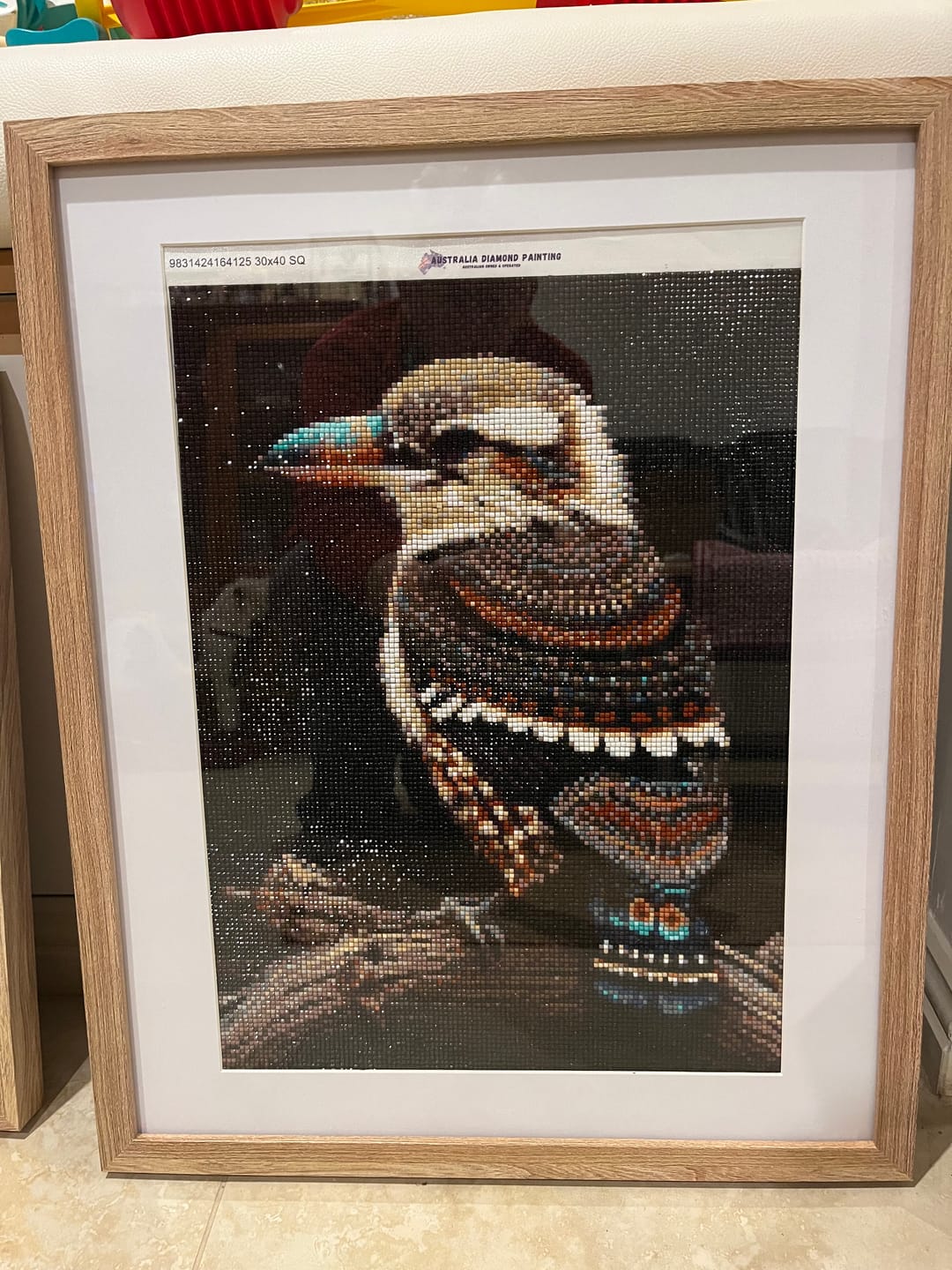 Customer photo review of Kookaburra Backlit - Full Drill Diamond Painting Kit