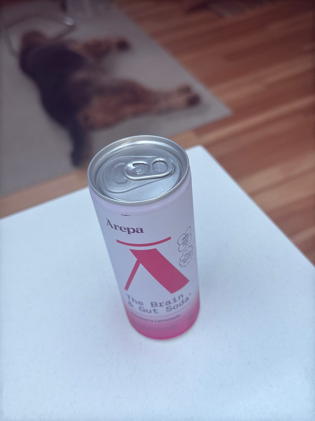 Customer photo review of The Brain & Gut Soda⁺ Raspberry Lemonade