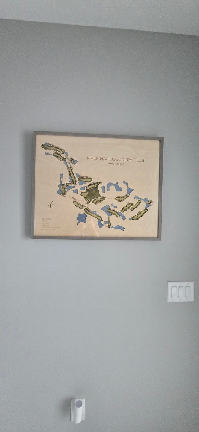 Customer photo review of Custom 3D Multi-Layer Golf Map
