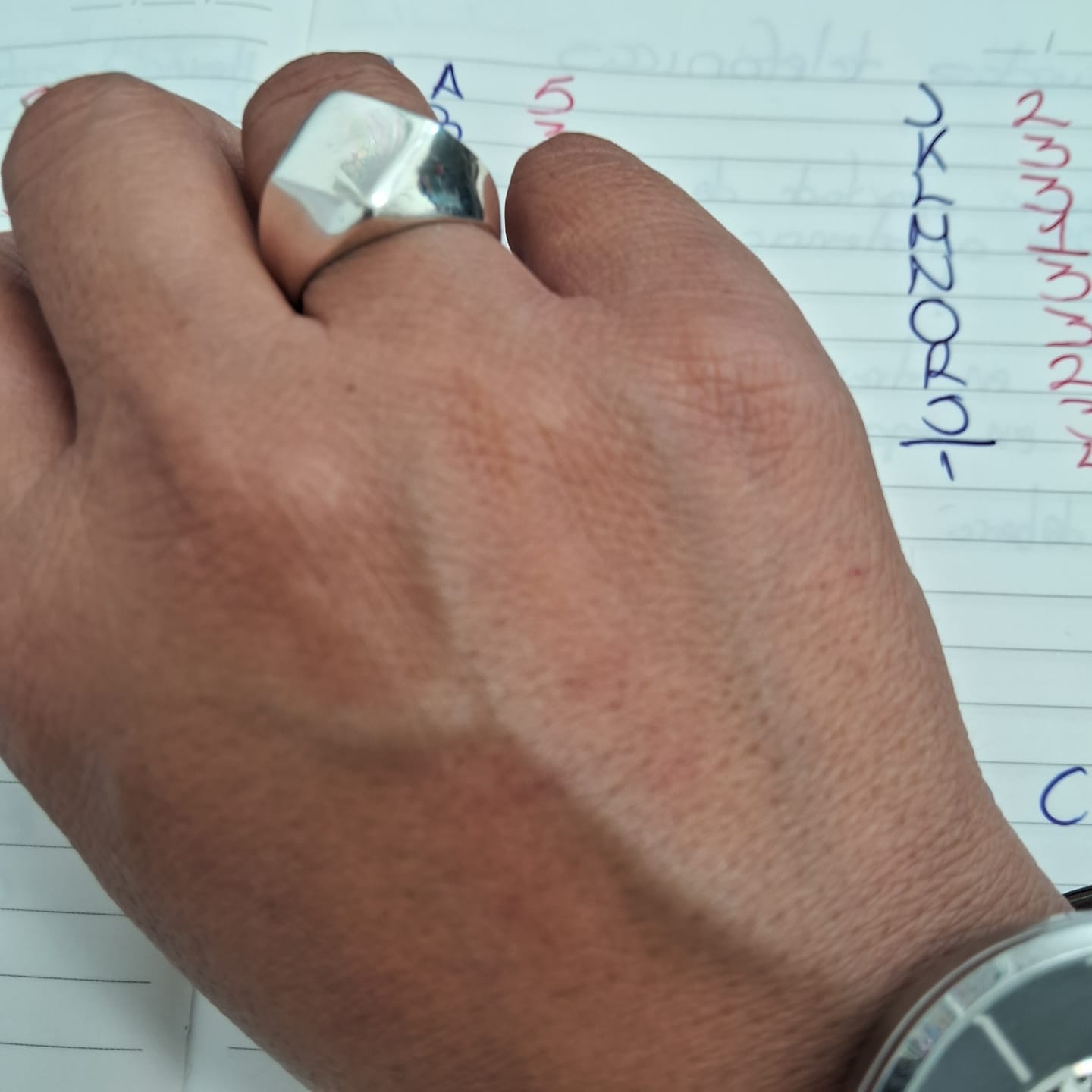 Customer photo review of Anillo Rombo Elegante