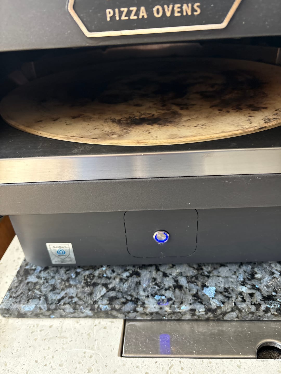 Customer photo review of FAVO 17" Rotating Stone Pizza Oven