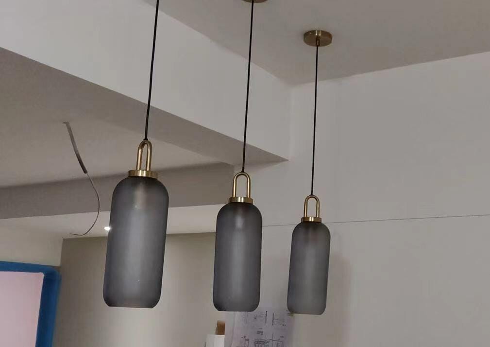 Customer photo review of Pendant Light, Copper-Plated Glass Shade, E26/E27, Hardwired