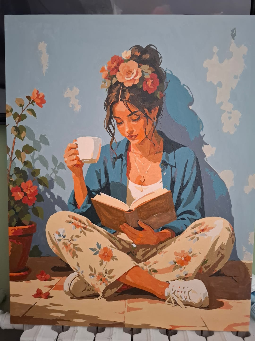 Customer photo review of Book garden | Paint by Number