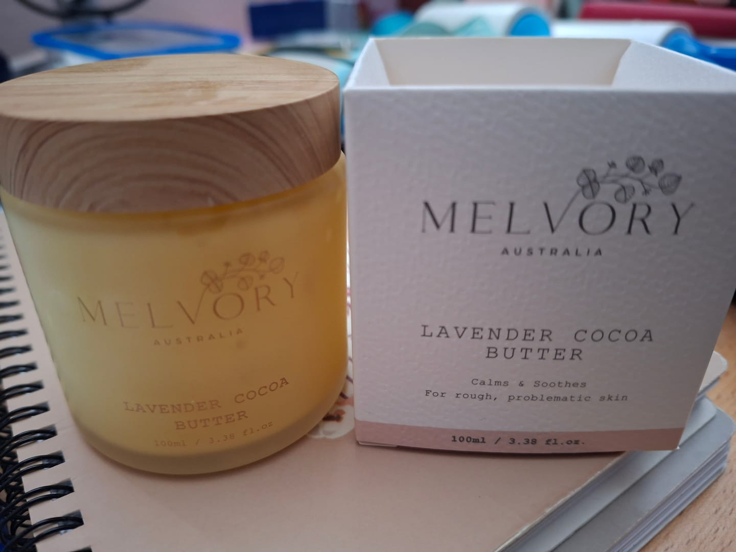Customer photo review of Lavender Cocoa Repair Butter