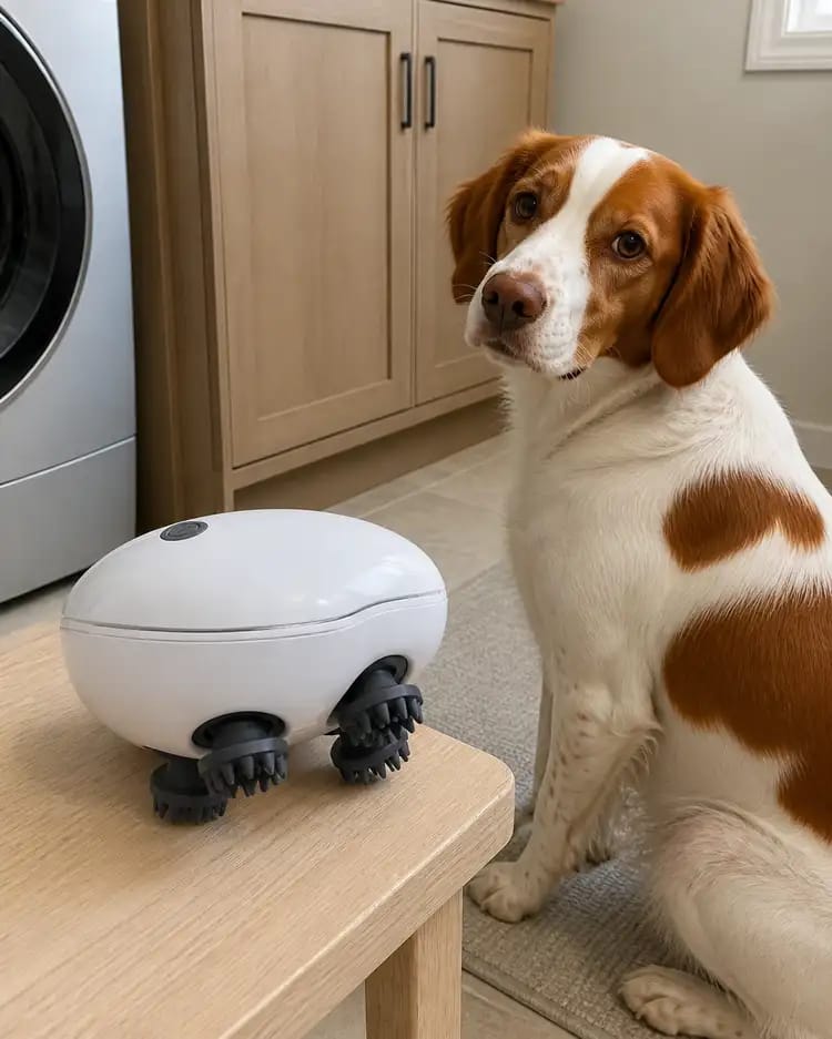 Customer photo review of Viva Pet Spa Handheld Massager