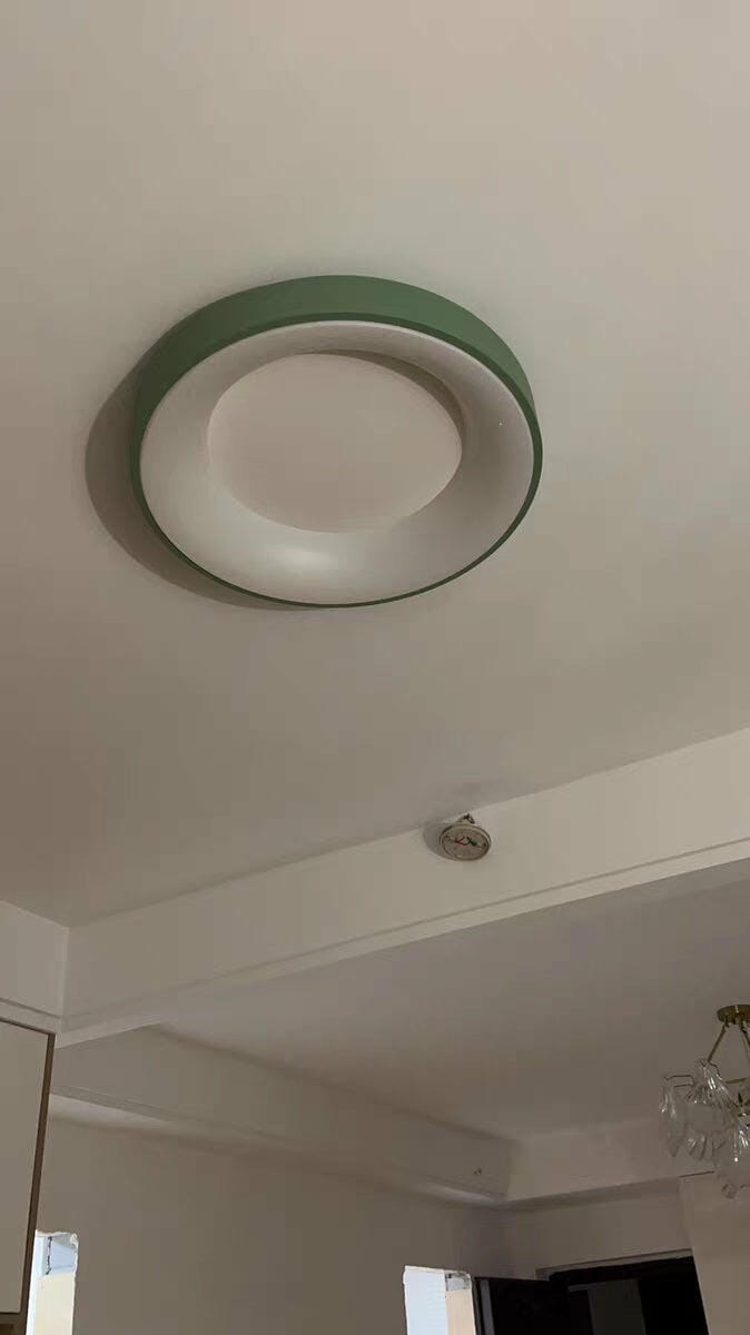 Customer photo review of Flush Mount Ceiling Light, Keno Slim Iron, Integrated LED, Dimmable