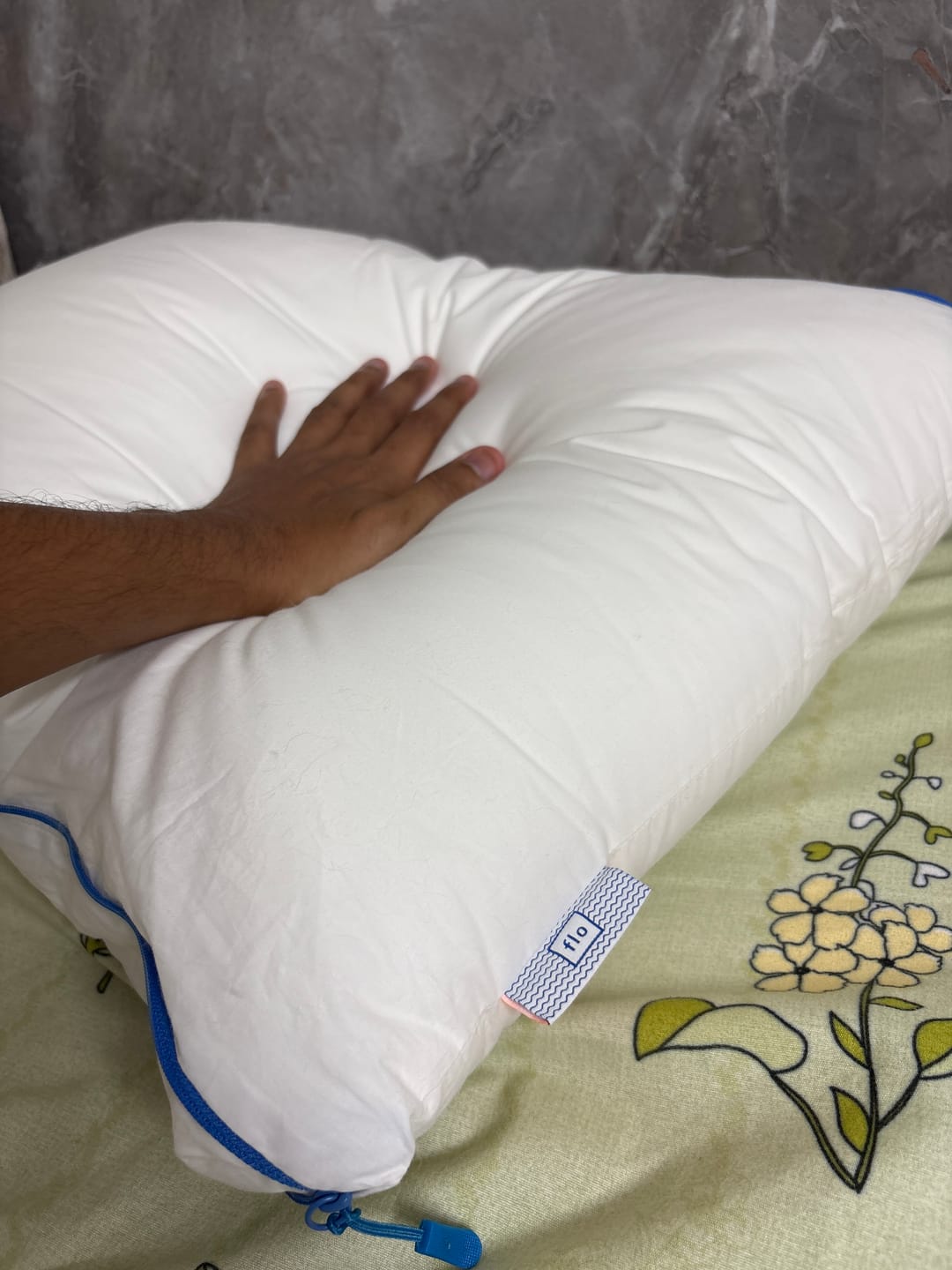 Customer photo review of Flo Adjustable Pillow (Fibre)