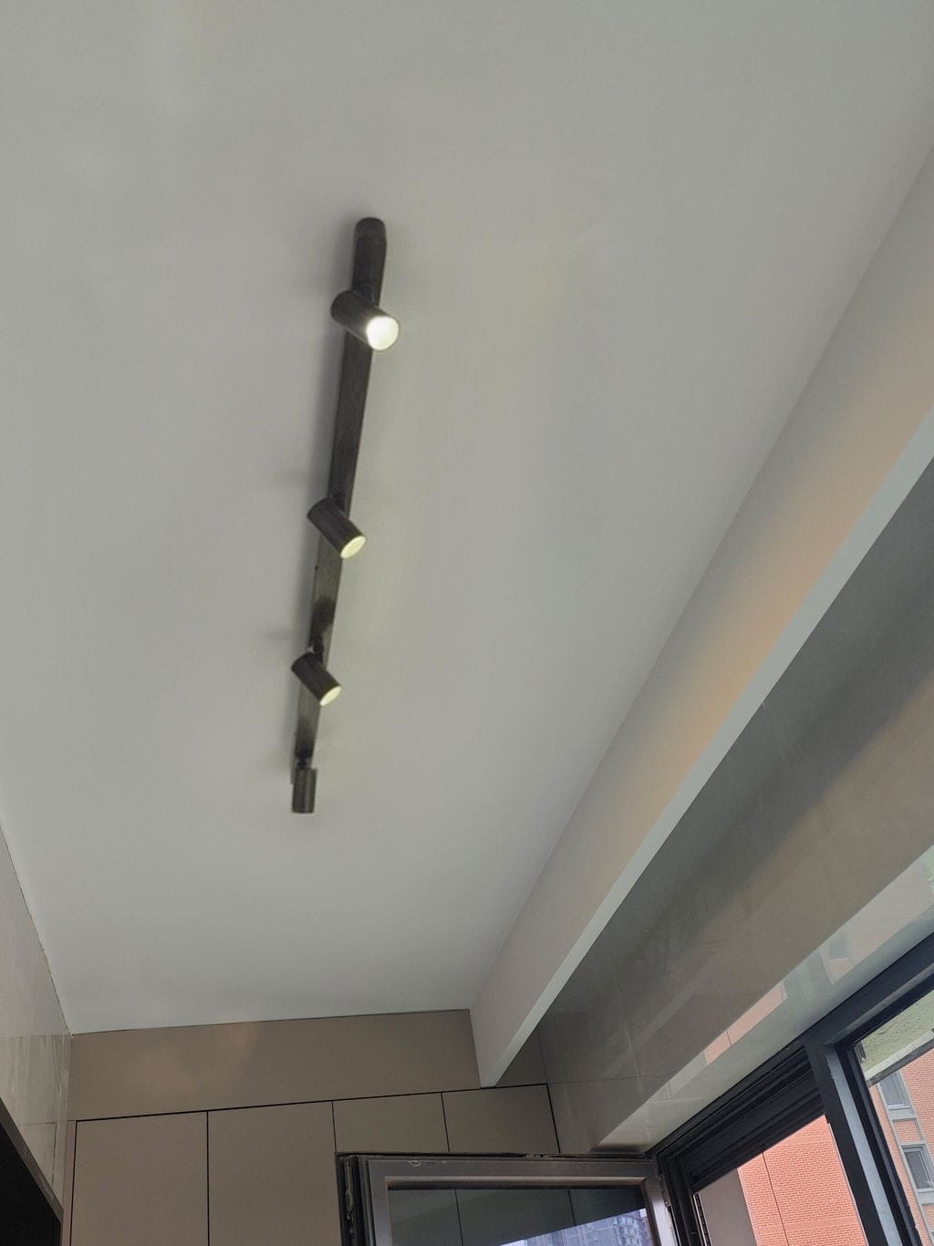Customer photo review of Track Ceiling Light, Adjustable Spotlight Heads, Integrated LED, 24 Degree Beam