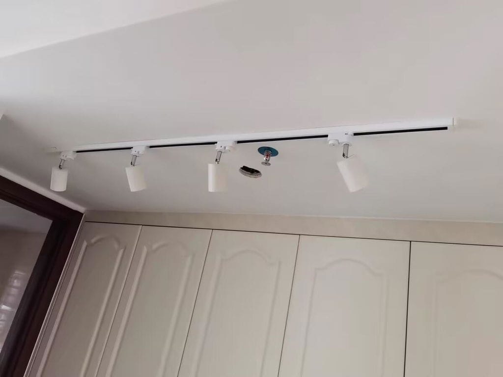 Customer photo review of Track Ceiling Light, Adjustable Spotlight Heads, Integrated LED, 24 Degree Beam
