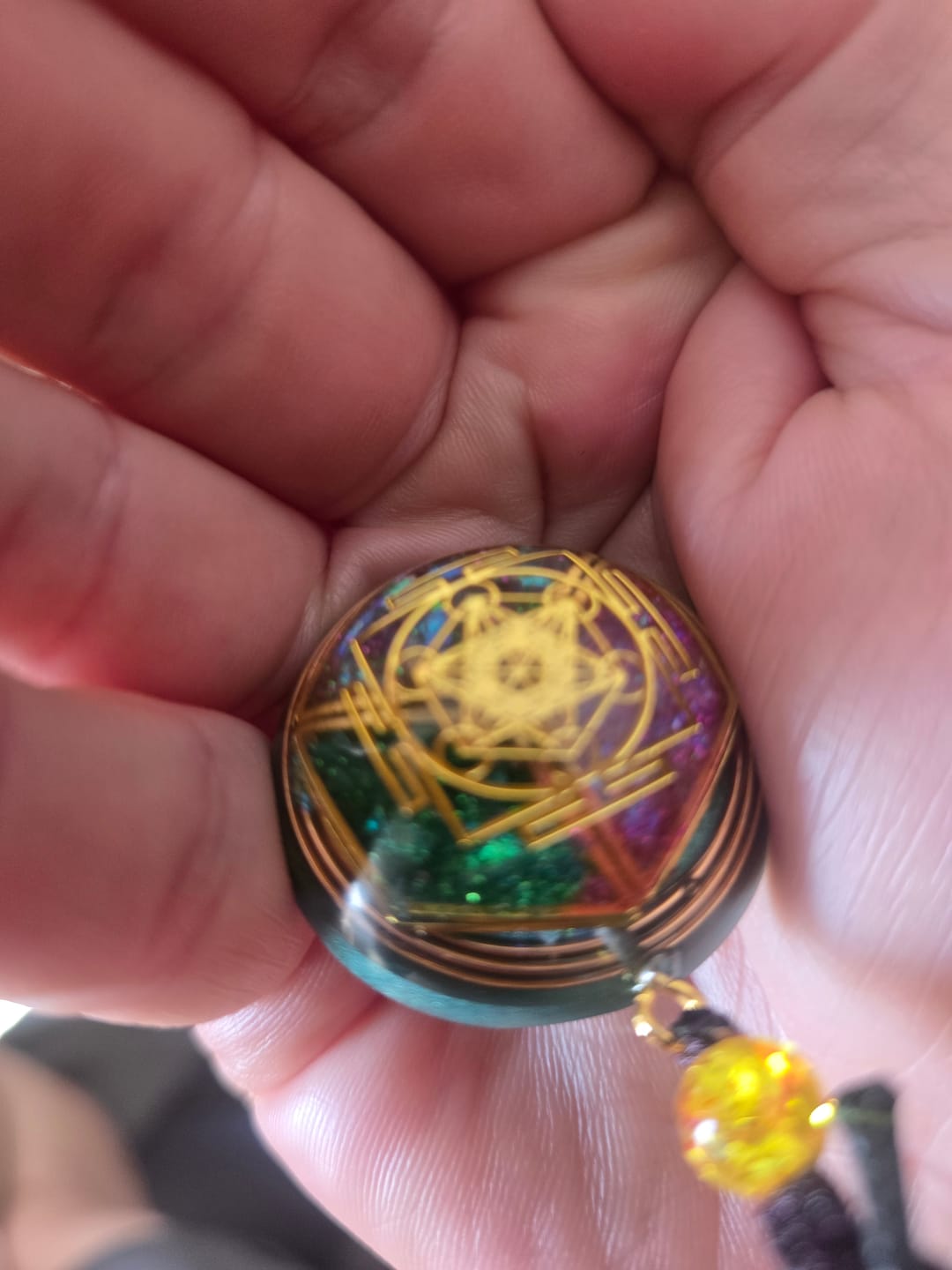 Customer photo review of Magnetic Energy Talisman + FREE Crystal Wisdom Deck