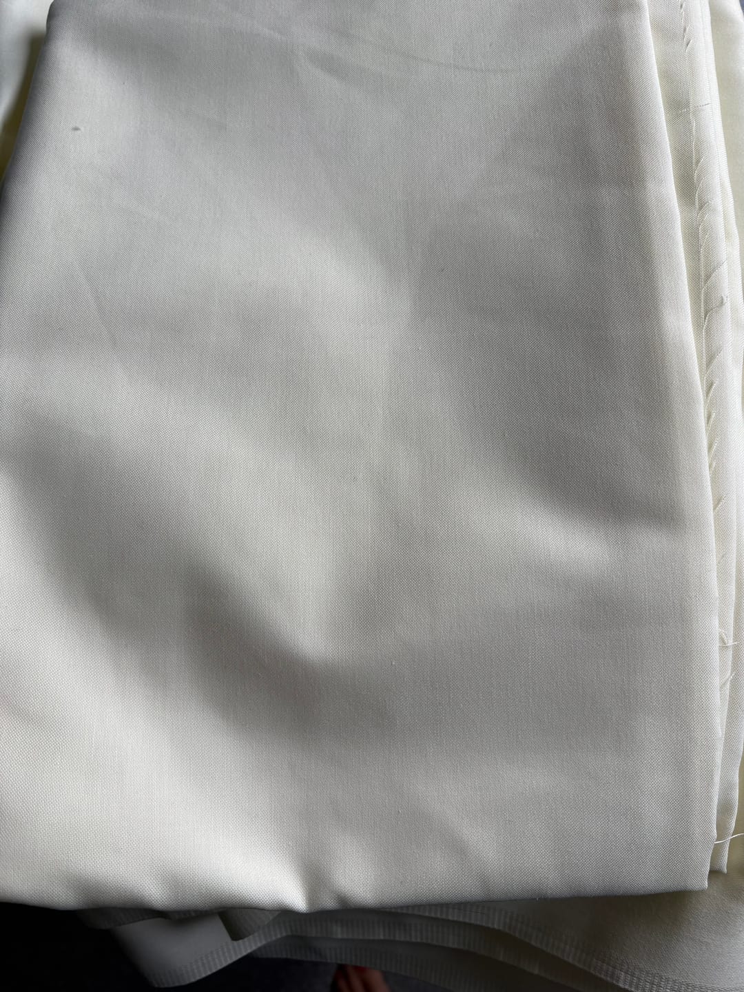 Customer photo review of Plain Curtain Lining Fabric