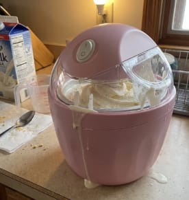 Customer photo review of Ice cream maker