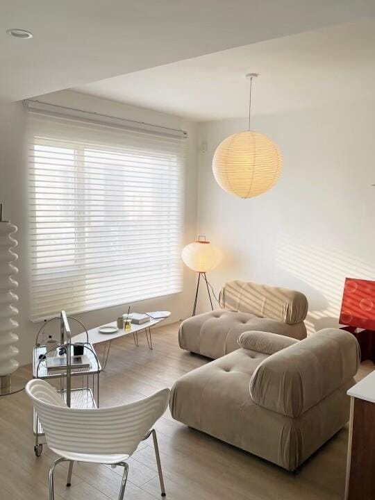Customer photo review of Floor Lamp, Rice Paper Shade, E26/E27, Plug-In, Sculptural