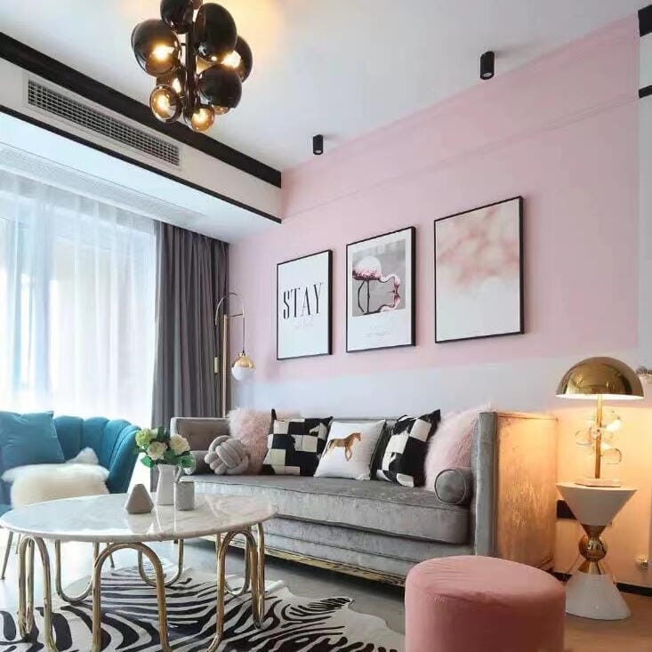 Customer photo review of Globo Table Lamp, Glass Spheres, White Marble Base, Gold Stem, E27