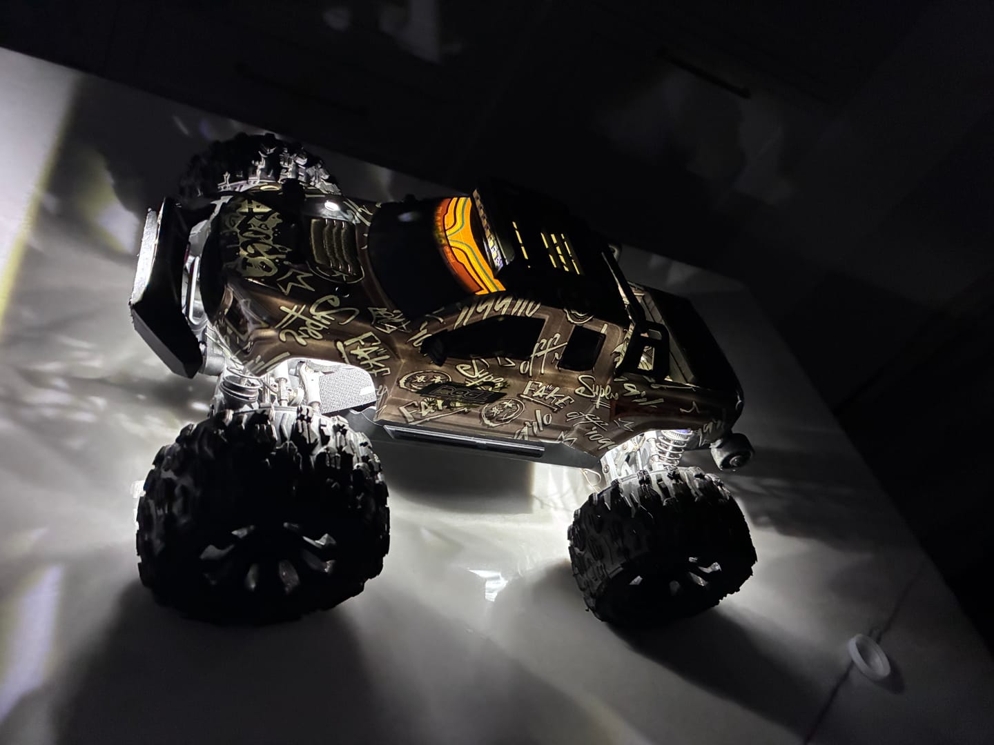 Customer photo review of Black Car Body Spare Part for RC Car ROG1