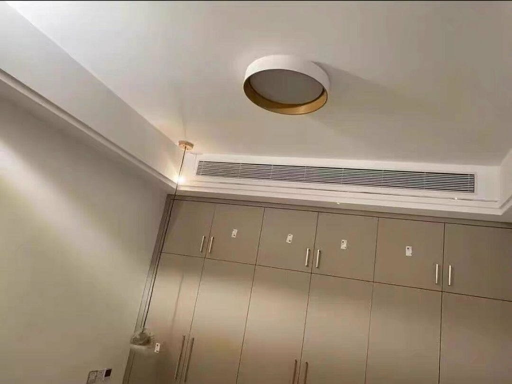 Customer photo review of Oreen Flush Mount Ceiling Light, Wood-Tone Frame, Acrylic, LED, Dimmable