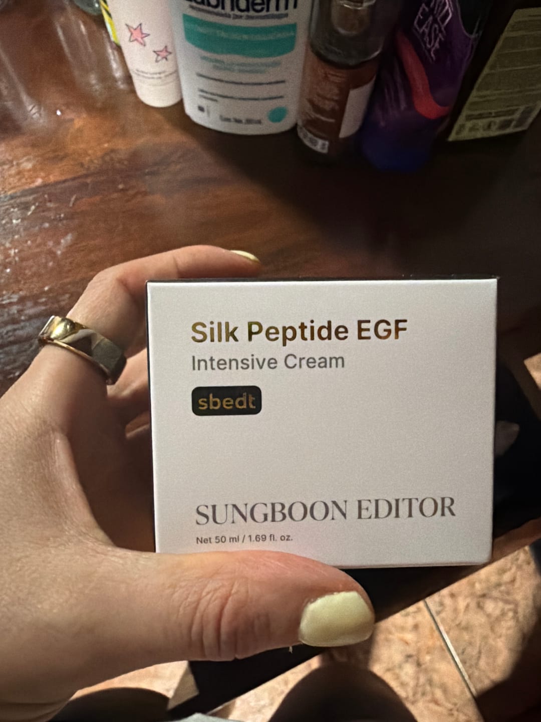 Customer photo review of Silk Peptide EGF Intensive Cream
