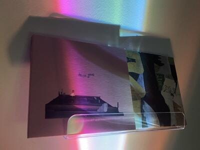 Customer photo review of Table Lamp, Atman Crystal Glass Oval, Chrome Base, Integrated LED