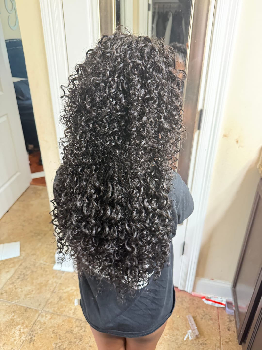 Customer photo review of Human Crochet Hair Water Wave For Miracle Knots
