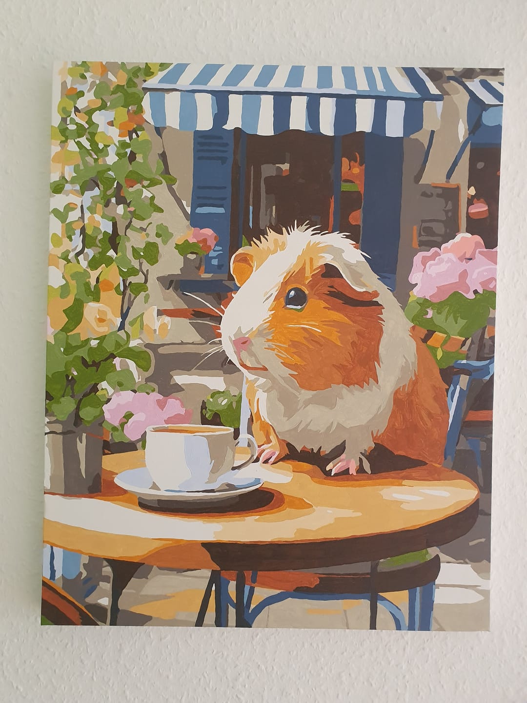 Customer photo review of Malen nach Zahlen - Café-Gast