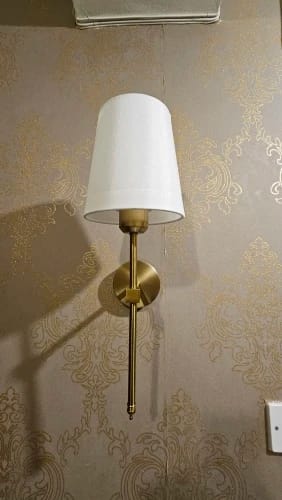 Customer photo review of Rechargeable Wall Light With Modern Design And Metal Construction, 12 Inches